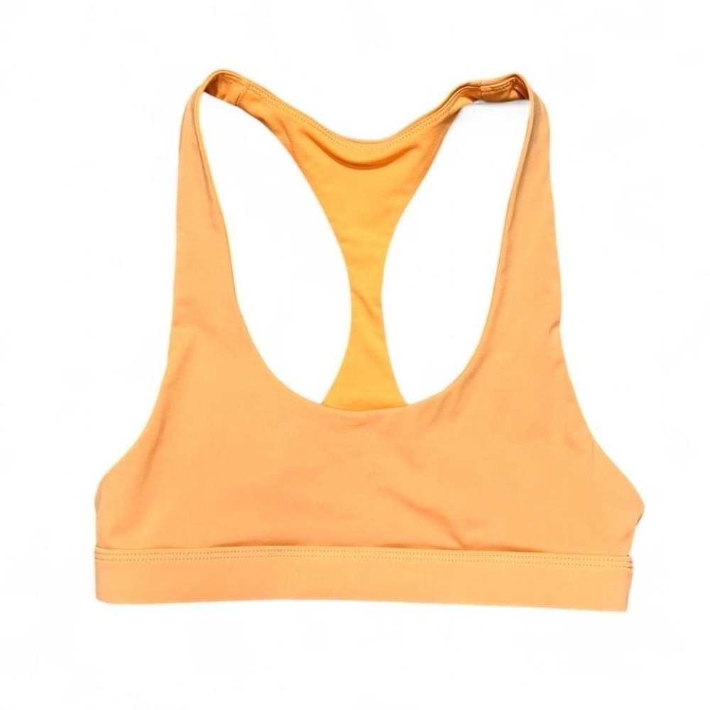 Fabletics Orange Sports Bra Size‎ Small Racerback Activewear Fitness